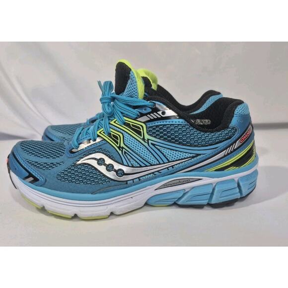 Saucony Omni 14 Power Grid Women's Running Shoe Blue Citron Sneakers US 7 - Picture 3 of 13